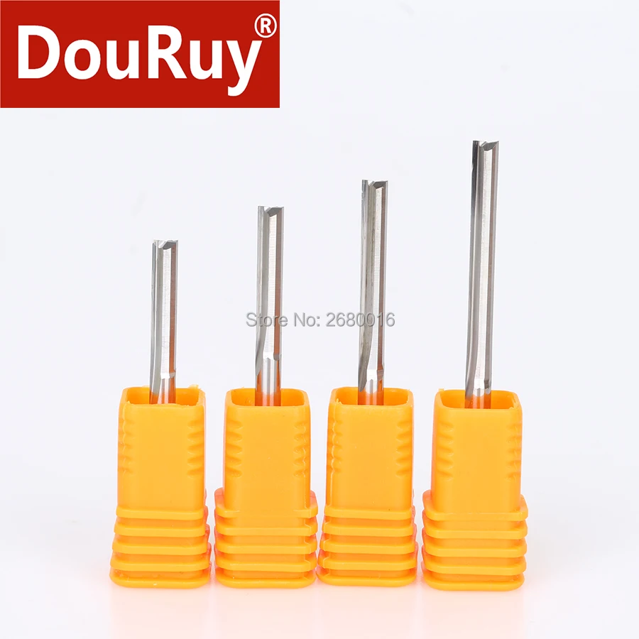 

1PC shank D3.175mm 4mm two flutes straight CNC bits cutting tools for MDF, multilayer boards
