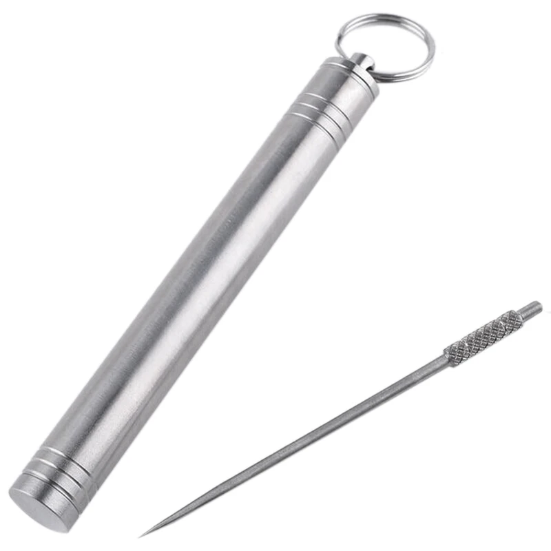 

Waterproof Titanium Alloy Toothpick Holder Toothpick Storage Bucket Fruit Pick Camping Equipment Outdoor Portable Tool