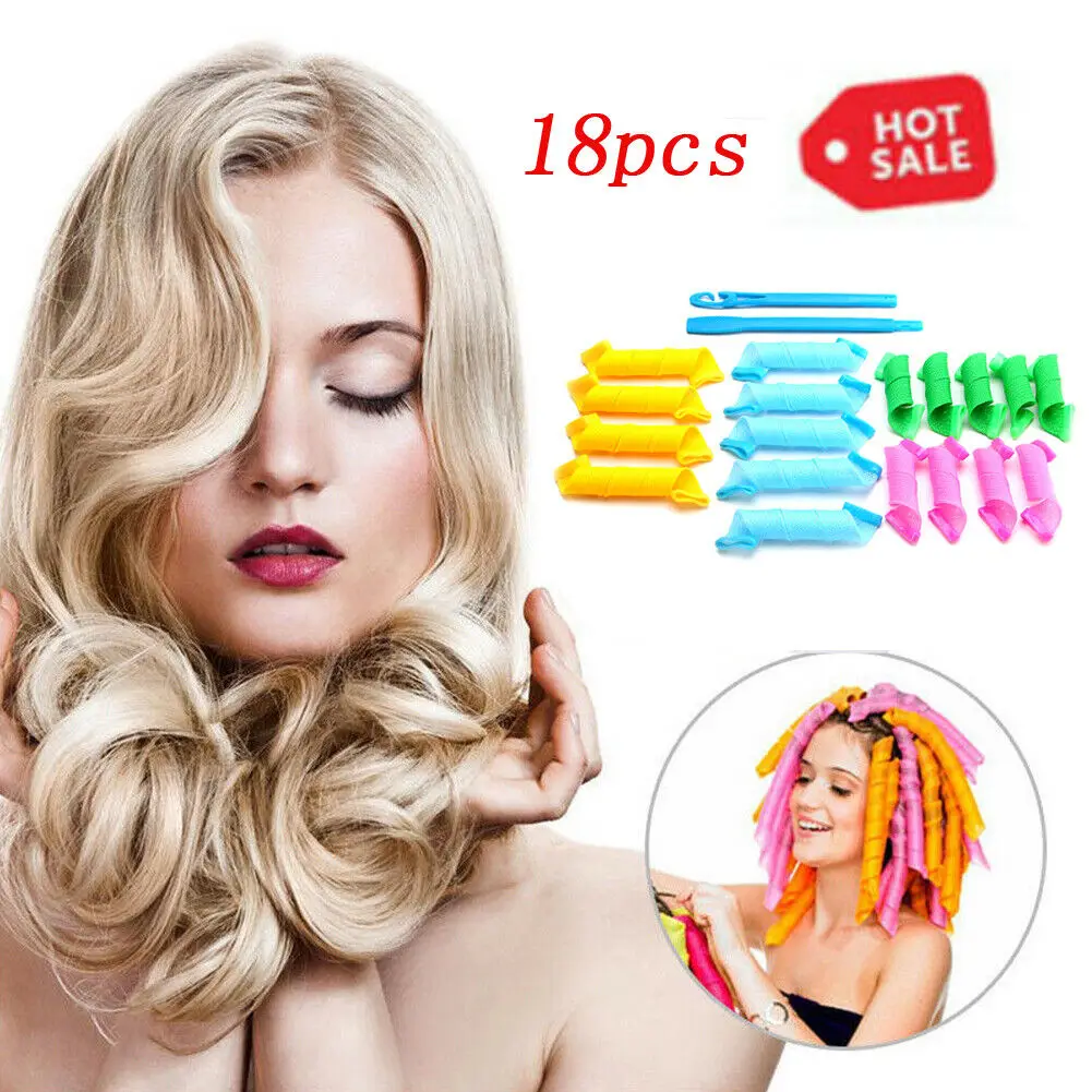 

Magic Hair Curlers Curl Wave Hair Makers Spiral Ringlets Leverage Rollers DIY Hair Tool Headwear Hair Accessory