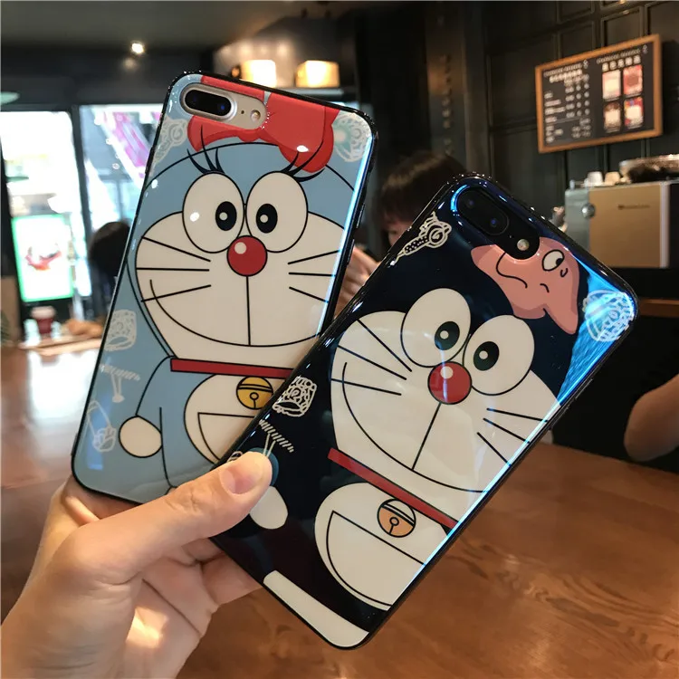 

Doraemon Patterned Case For iPhone 6 6s 7 8 Plus Cover Soft Protect Cover For iPhone X XS MAX XR TPU Cute cartoon phone cases
