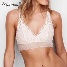 Missomo Lace Porno Women Bra Sheer Sexy Backless VS BH Bralet Modis Push Up Bralette Plus Size Cup Brassiere Erotic Lingerie Top
