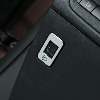 

My Good Car ABS Chrome front head light switch trim frame Car styling For Peugeot 2008 3008 301 308 408 508 Car accessories