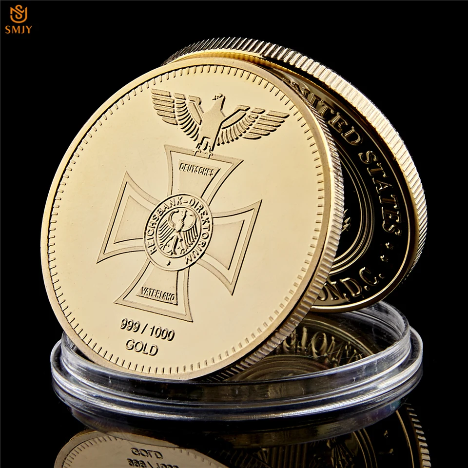 5 шт/лот немецкая Рейхсбанк золото Директория евро вызов орел металлическая Памятная коллекция монет