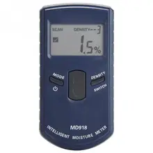 MD918 цифровой ЖК-дисплей Индуктивный для дерева измеритель влажности детектор древесины влажность тестер 4~ 80% RH использовать 3 х ААА щелочные батареи(без