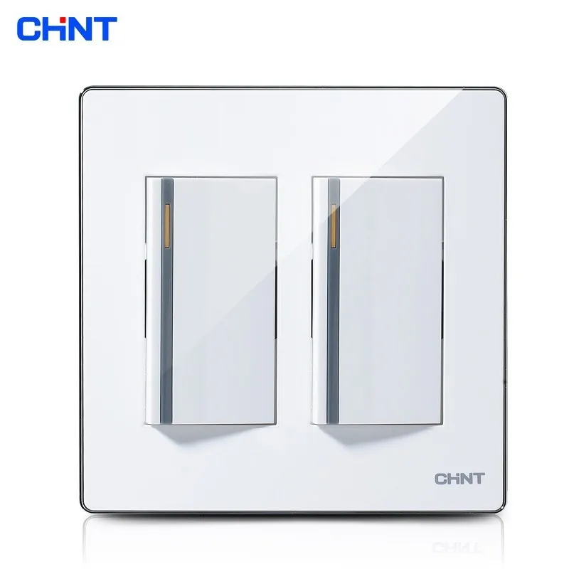

CHINT Light Switches 120 Type Electrical Light Switches Two Gang Two Way Wall Switch Panel