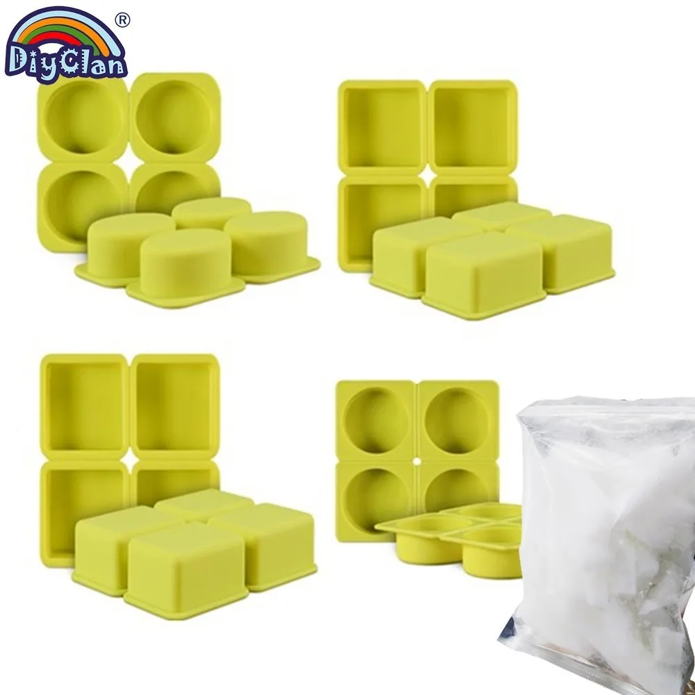 

Round Square Rectangular Oval Soap Molds 4 Kinds Of Silicone Mould For Soap Making Food Great Silica Gel Mould Soap Base