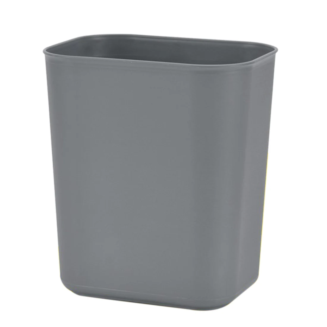 8/14L Uncover Square Thickening Antiflaming Trash Bin Waste Container Garbage Can Without Lid