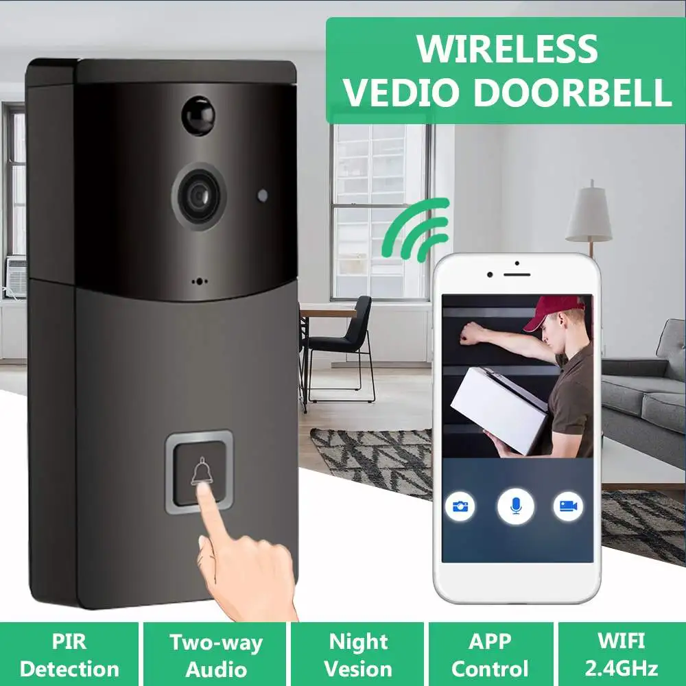 

WiFi Switch Voice Control Smart IP Video Intercom WI-FI Video Door Phone Access Door Bell WIFI Doorbell Camera For Apartments