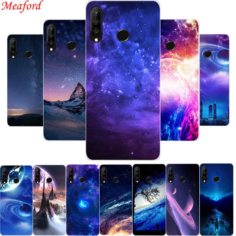 

6.15" Cover For Huawei P30 Lite Case Silicone Popular Cool Print Coque TPU Soft Phone Case For Huawei Nova 4e Case Nova4e Funda