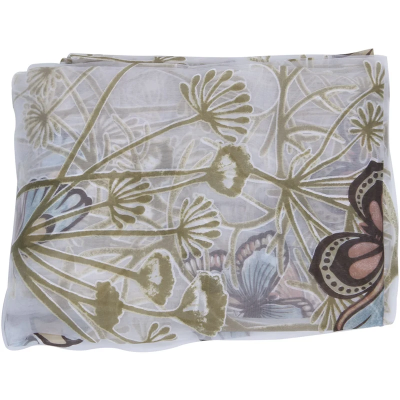 

LBER Printed Net Voile Curtain Panel Home Decor Cafe Kitchen Blind Mothers Day Gift Dandelion butterfly, 100*200cm,Perforated