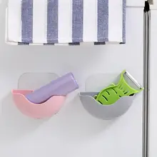 4 шт./упак. многоцелевой держатель для мыла светлый цвет ABS присоска мыльница сушилка для ванной кухни