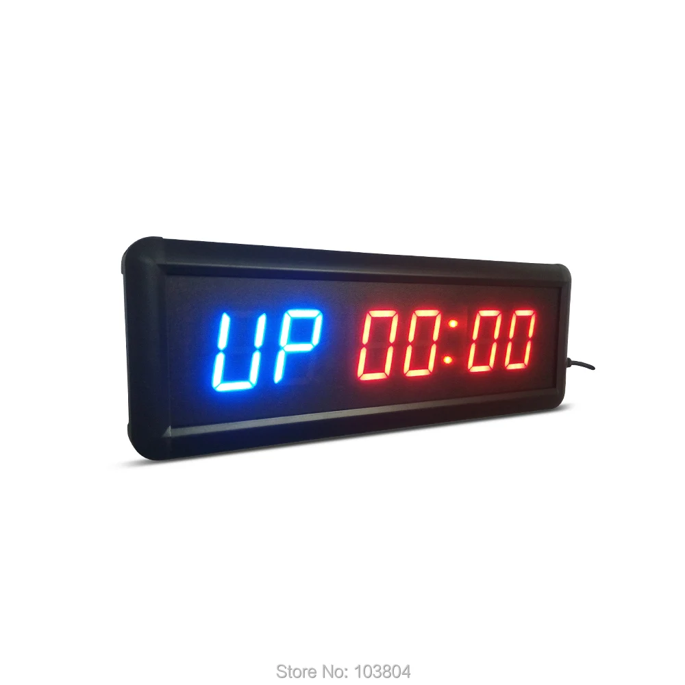 

free shipping 1.5 GYM Crossfit Timer LED Interval Timer Training Time And Rest Time Alternate CountdownCount up As A Stopwatc