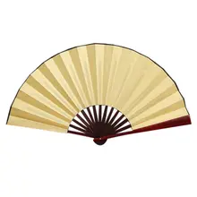Складной ручной вентилятор для мужчин черный бамбуковый закрученный шелк Каллиграфия Живопись Написание танцы китайский держат вентиляторы Свадебная вечеринка