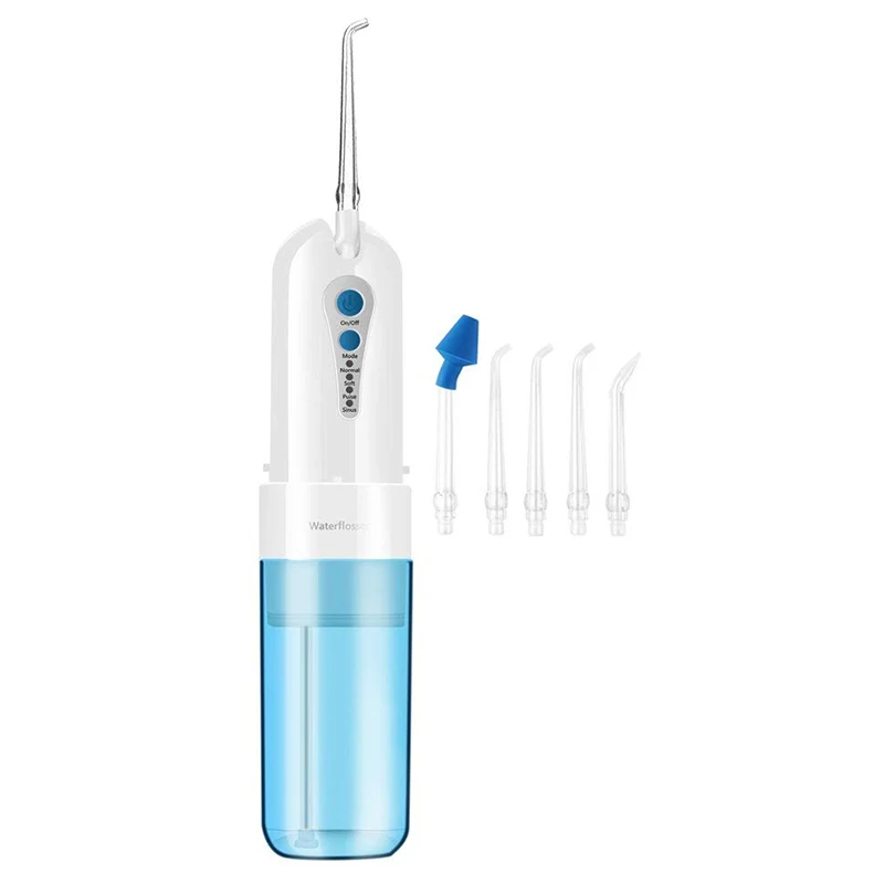 

Cordless Water Flosser Oral Dental Irrigator Portable Dental Flosser IPX7 Waterproof 200ml Water Tank For Home and Travel