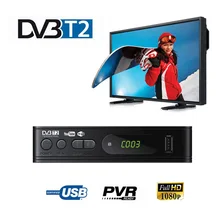 DVB-T2 sintonizador receptor hd 1080psatellite decodificador tv sintonizador dvb t2 dvb c usb built-in russo manual para monitor adaptador