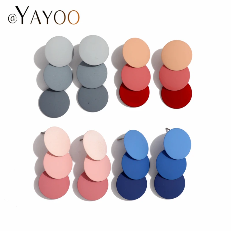 

Long Earrings For Women Fashion Jewelry Drop Dangle Earrings Hanging Statement Big Round Earring Female Fringing Pendientes