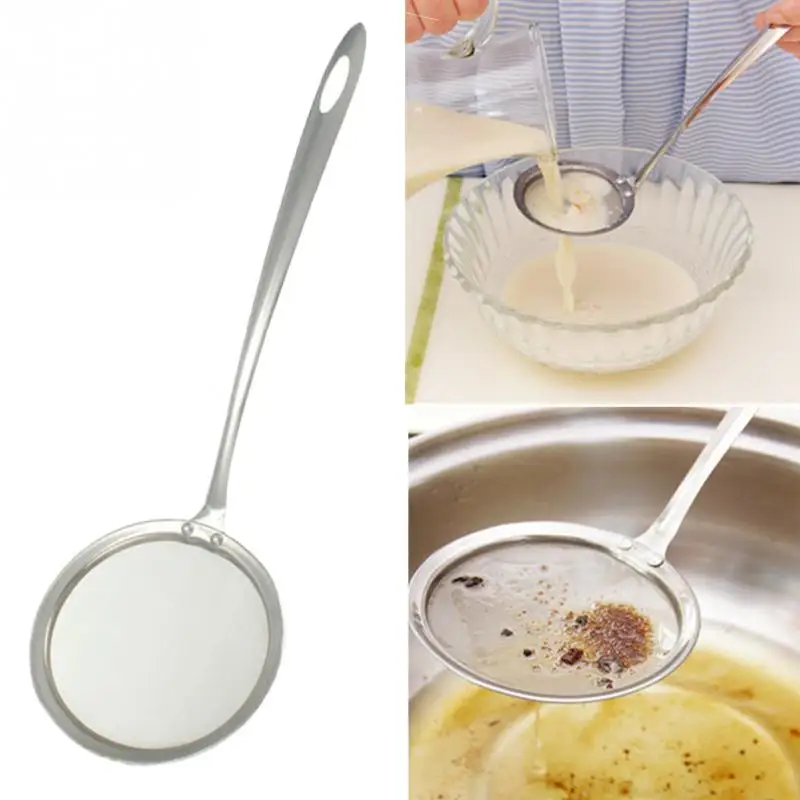 

Fine Mesh Wire Oil Strainer Flour Colander Sieve Sifter Kitchen Cooking Tool