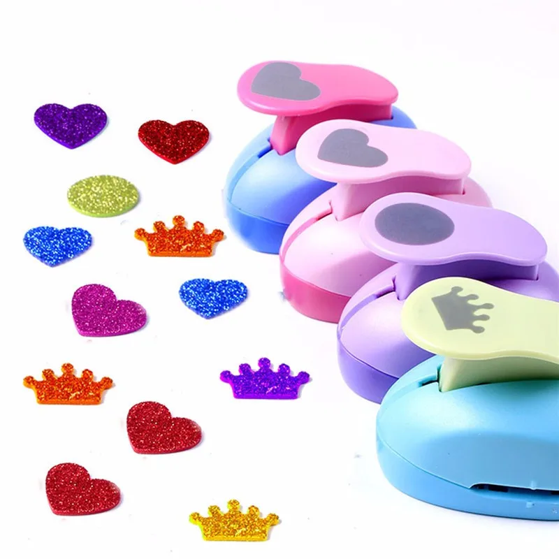 

Various DIY Mini Paper Punch Hole Puncher Scrapbook Cards Art Cutter Tool Multi-patterns 2.5cm Kindergarten Children Craft Toys