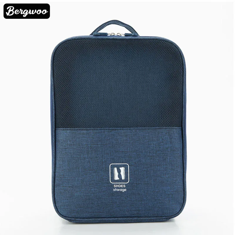 

3 Layers Polyester Travel Shoe Organizer Storage Bag for Shoes Hang on Suitcase