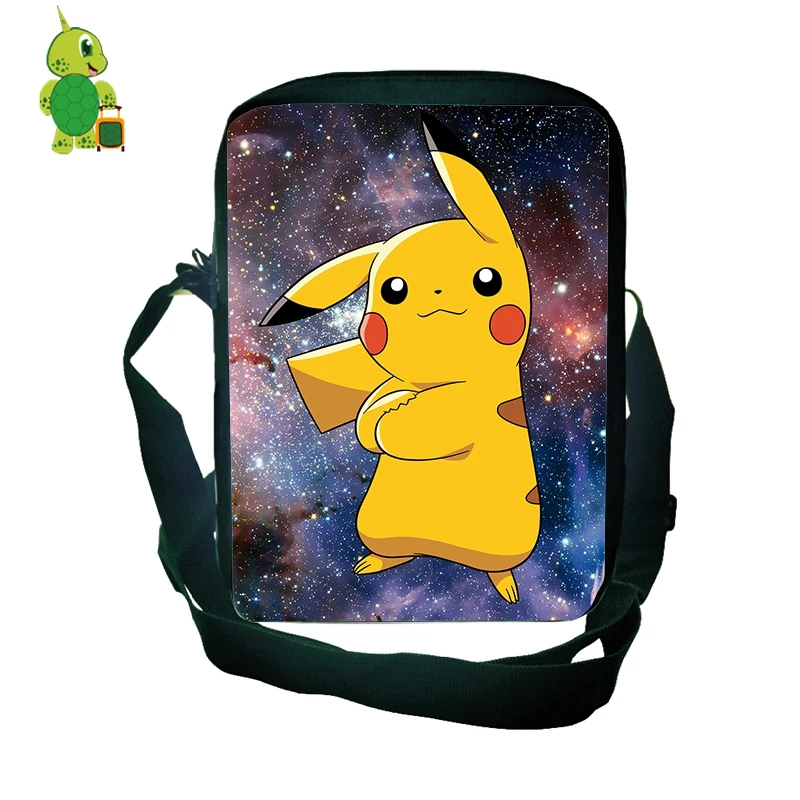 

Pokemon Pikachu Galaxy Space Mini Shoulder Bag Women Men Double Layer Small Handbag Purses Phone Bag Boys Girls Crossbody Bag