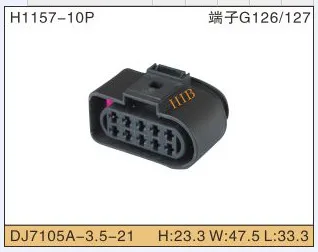 

5set 10P Automobile Waterproof Automotive Line Terminal Auto Wire Terminals Electrical 10 Pin Connectors Dj7105a-3.5-21