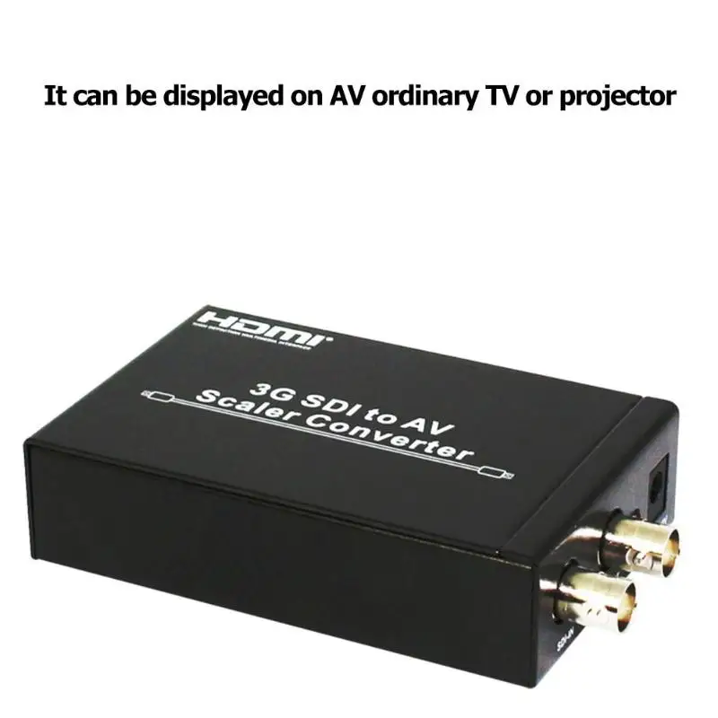 

ALLOET Digital Cables Converters Scaler HDV-S007 HD-SDI 3G-SDI to Composite RCA Video Audio AV Converter Scaler Accessories