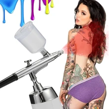 Портативный Распылитель Дозатор воздуха компрессорная установка для искусства Татуировка-картина ремесло торт распылитель краски модель красивый аэрограф наборы