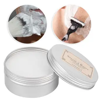 

Men Shaving Soap Goat Milk Rich Lather Face Beard Moustache Cleaning Shave Tools