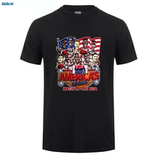 GILDAN USA Basketballer 1992 Dream Team Caricature T Shirt New Short Sleeve Round Collar Mens T-Shirts Fashion caricature