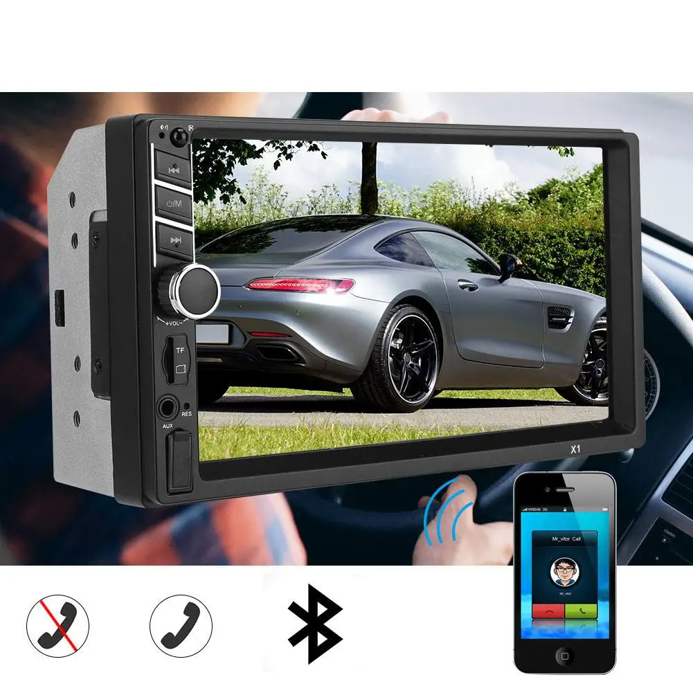 

7 Inch 2Din Car Stereo Audio MP5 Player Remote-Control without Batteries