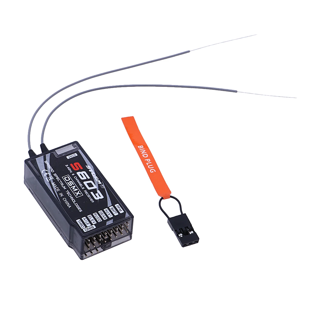 

Receiver S603 DSMX and DSM2 Spectrum Compatible Receiver 7 Channels