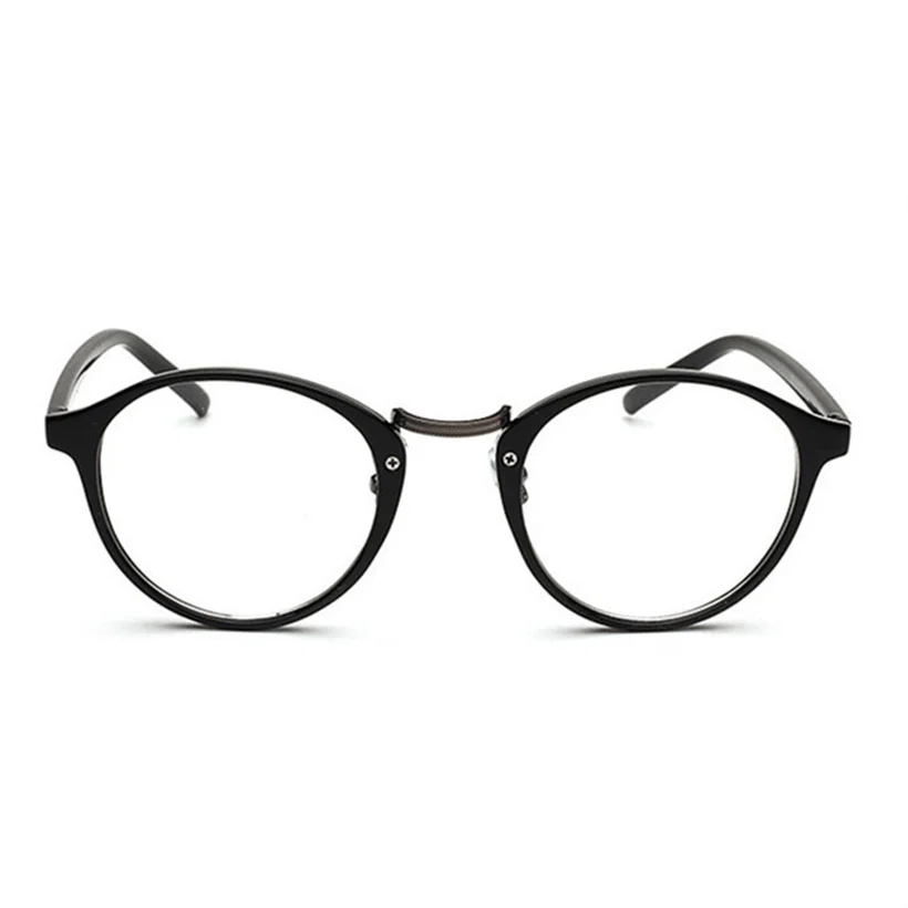 Оптические круглые очки, оправа для женщин, Ретро стиль, прозрачные линзы, поддельные очки, близорукость, компьютерные оправы для очков, мужские оптические оправы