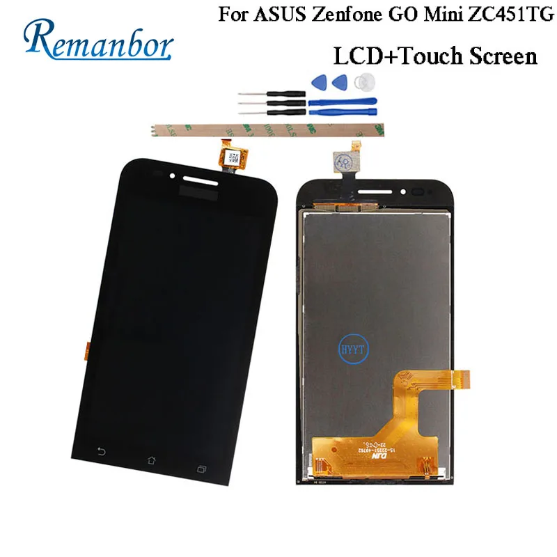 

Remanbor For ASUS Zenfone GO Mini ZC451TG LCD Display Touch For ASUS Zenfone GO Mini ZC451TG Repair Parts Accessory +Tools