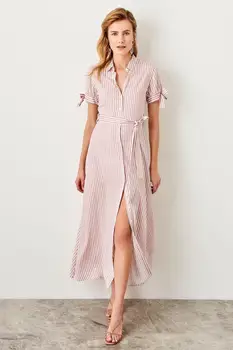 

Trendyol Pink Striped Dress TWOSS19ST0093