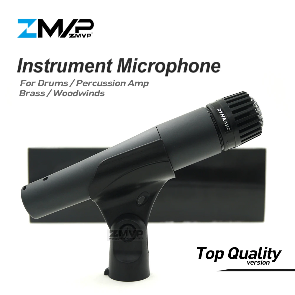 Высокое качество версия профессиональный инструмент динамический проводной микрофон 57LC микрофон для барабанов перкуссия латунь