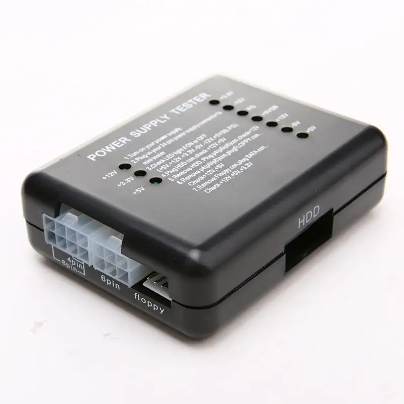 PC امدادات الطاقة فاحص مع 20/24 دبوس SATA HDD موصلات