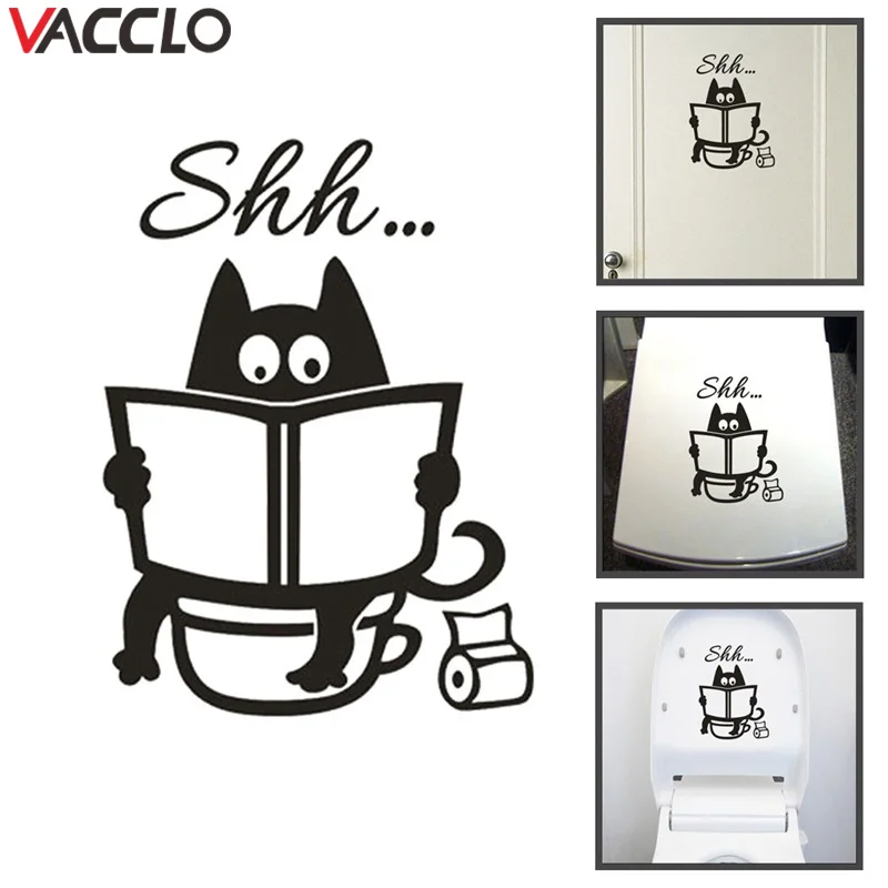

Vacclo Cute Cartoon Toilet Multifunctional Wall Sticker for Kids Rooms Children Home Decor Child Nursery Wall Decals Wallpaper