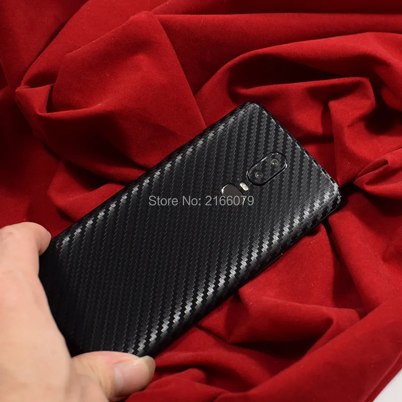 Для OnePlus 6 A6000 A6003/6 T A6010 A6013 новый полный назад наклейка кожи 3D углеродного волокна