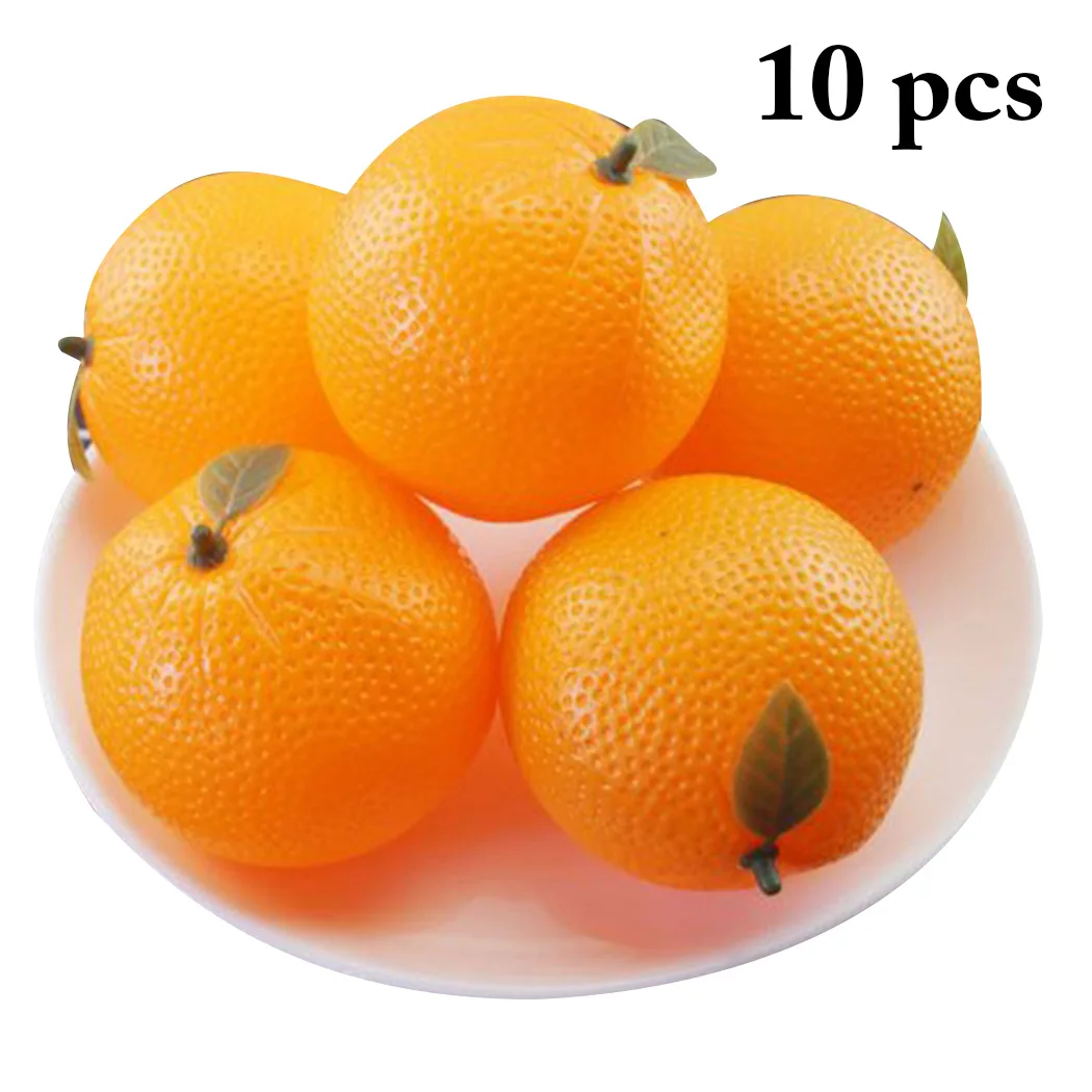 10 шт. реалистичные пластиковые искусственные фрукты оранжевого цвета для украшения дома и рабочего стола новое поступление