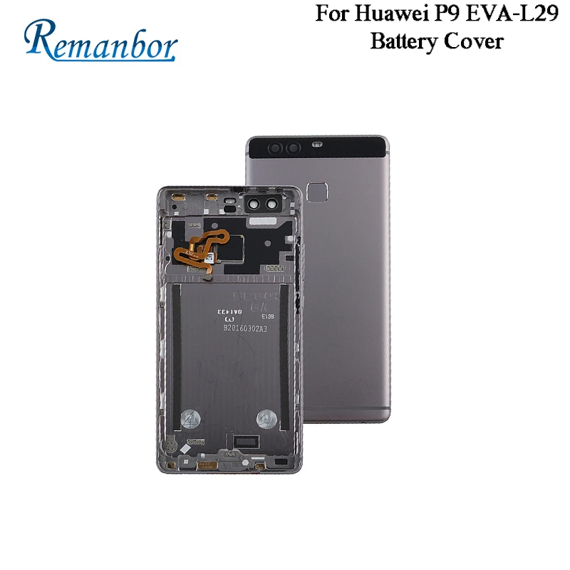 Remanbor для huawei P9 EVA-L29 EVA-L09 EVA-L19 Серый Новый Батарея чехол 5 2 дюймов Защитная батарея