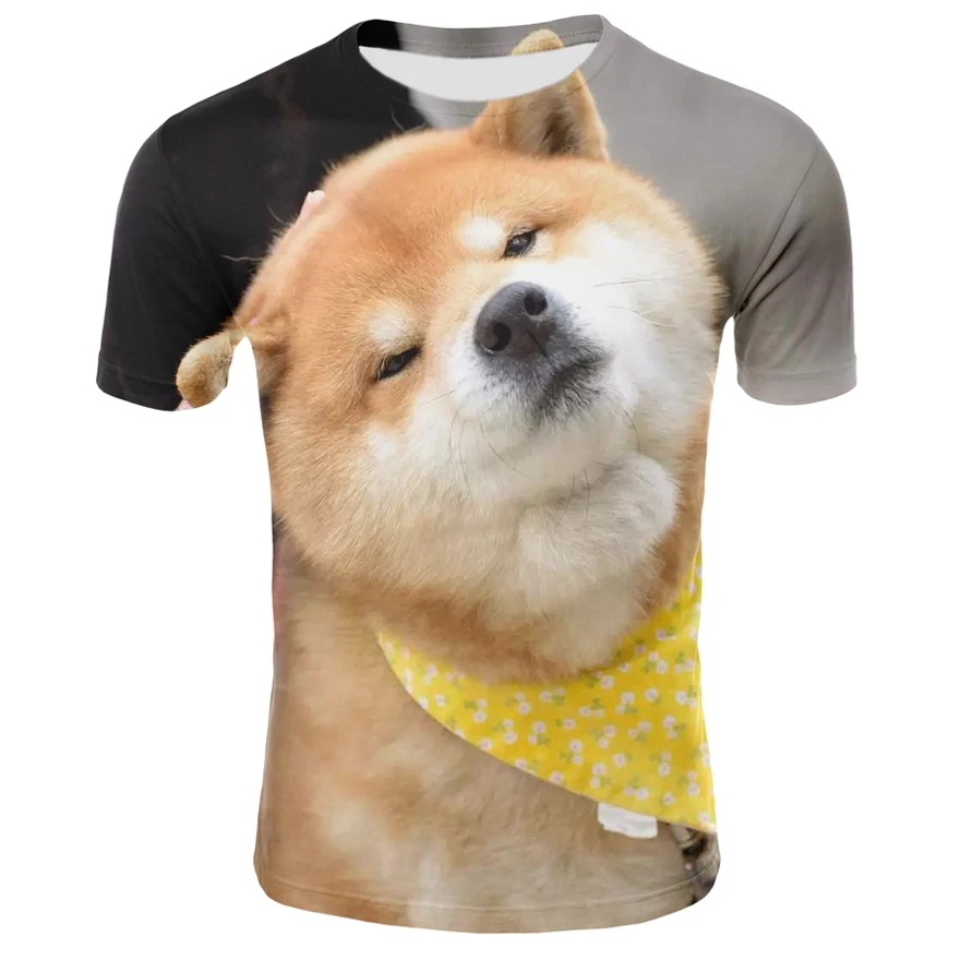 Летняя мужская футболка с 3D принтом, Брендовые повседневные 3D мужские футболки с принтом животных, мужские футболки, уличная одежда размера плюс