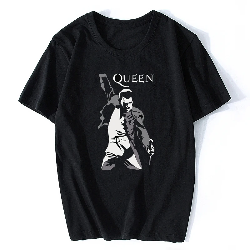 

2019 Bohemian Rapsody Freddie Mercury T-Shirt Cotton Vintage T Shirts for Man Top Tee Brand Style Short Sleeve Plus Size
