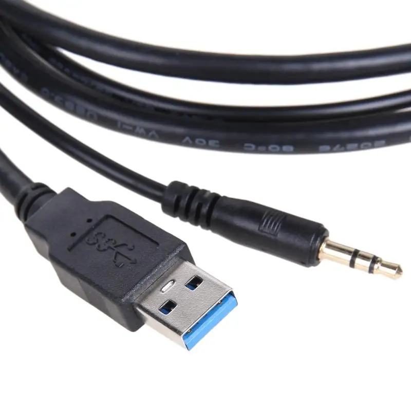 VODOOL 1 м USB 3 0 и 5 мм AUX папа к женскому приборной панели удлинитель Кабель для