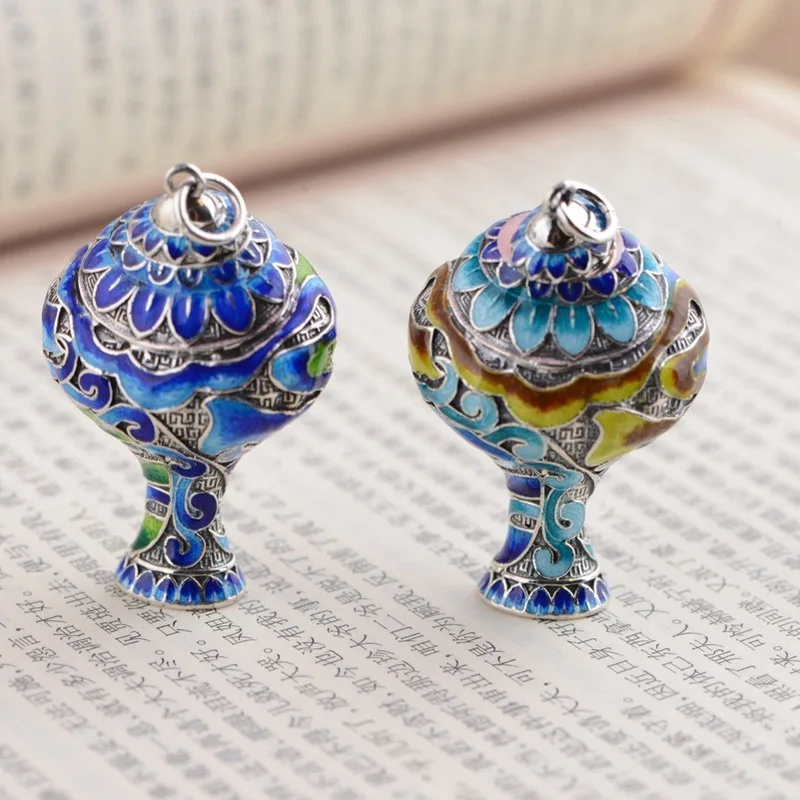 

2018 Promotion Rushed Alexandrite Golden Deer S925 Bluing Process Honk Box Pendants Wholesale Fashion Buddhist Culture Locket