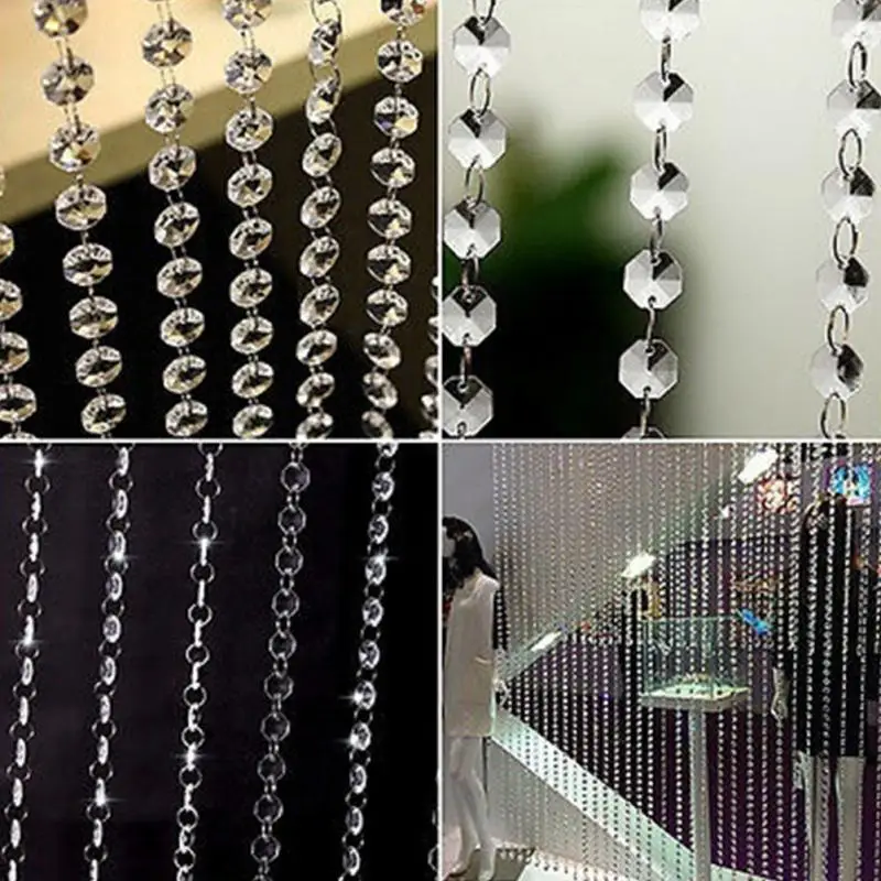 

1m Garland Strand Hanging Curtain Diamond Chains Party Tree Centerpiece DIY Party Decor Decor