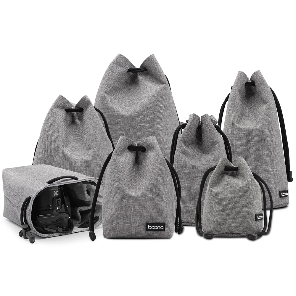 

1pc Camera Storage Bag Oxford Cloth Drawstring Travel Bag Camera Case For Canon Nikon Sony Len Pouch Bag Photography Photo Bag