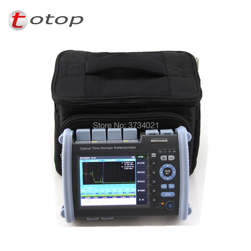 

NK6000 OTDR 1310/1550nm 35/33dB Multi-function of OPM,VFL,OLT,MAP,ODF Optical Time Domain Reflectometer