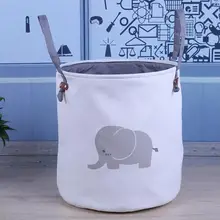 Складная корзина для белья со слоном водонепроницаемая грязная