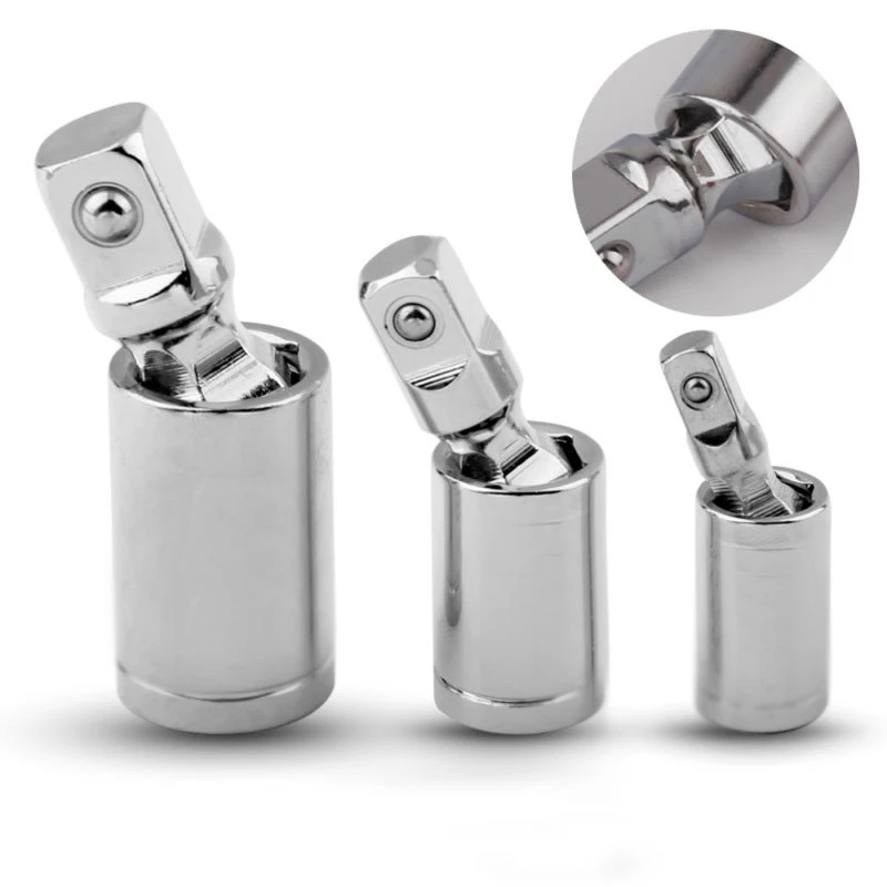 

3pcs/Set Socket Adapter Shank Drill Bits 1/4" 3/8" 1/2" Universal Joint Ratchet Extension Bar Socket Adapters Free shipping