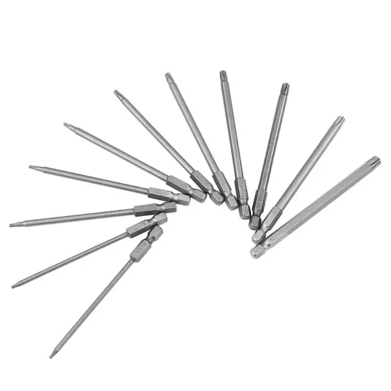 

11pcs T6-T40 Torx Head Magnetic Screwdriver Bit Set Security Tamper Proof